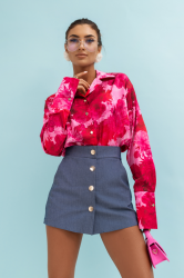 LaBalancia Koszula Satynowa MADDIE - Very Pink (5907378517985)