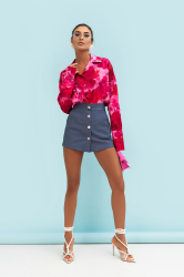 LaBalancia Koszula Satynowa MADDIE - Very Pink (5907378517985)