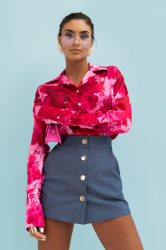 LaBalancia Koszula Satynowa MADDIE - Very Pink (5907378517985)