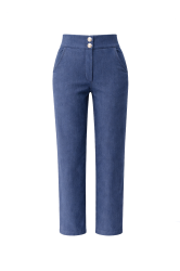 LaBalancia Spodnie Cygaretki NOAH denim - Niebieski (5907378518159)