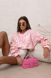 LaBalancia Bluza REMY print - Pink zebra (5907378521395)