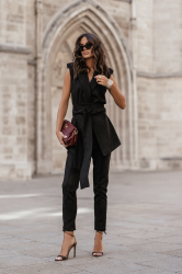 LaBalancia Spodnie cygaretki KIARA - Czarne (5907378515769)