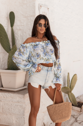 LaBalancia Bluzka Hiszpanka MIA - Blue Fiora (5907378522163)