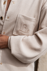 LaBalancia Komplet BLAIR sztruks - Beż (5907378524112)