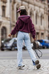 LaBalancia Bluza polarowa SNUG - Śliwka (5907378523948)