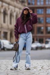 LaBalancia Bluza polarowa SNUG - Śliwka (5907378523948)