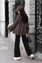 LaBalancia Koszula flanelowa WOODS  - Brąz + Błękit (5907378528875)